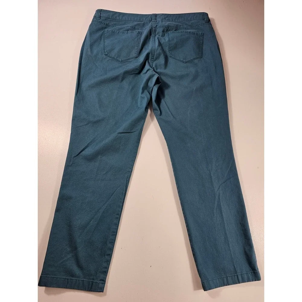 Brooks brothers red fleece teal career casual trousers size 10 *
